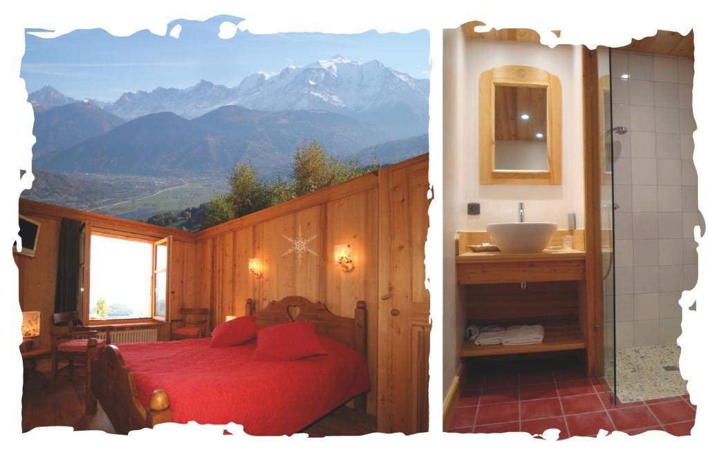 살랑쉬 La Joubarbe Au Balcon Du Mont-Blanc 빌라 객실 사진