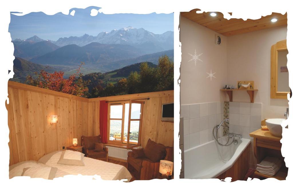 살랑쉬 La Joubarbe Au Balcon Du Mont-Blanc 빌라 객실 사진