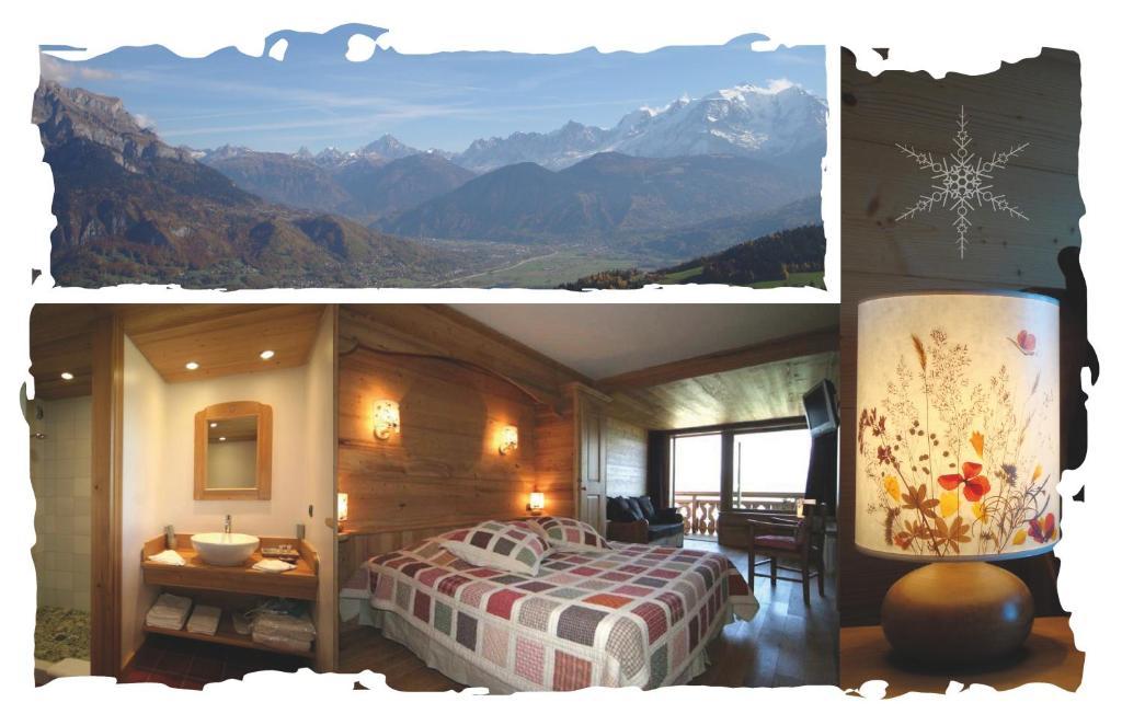 살랑쉬 La Joubarbe Au Balcon Du Mont-Blanc 빌라 객실 사진