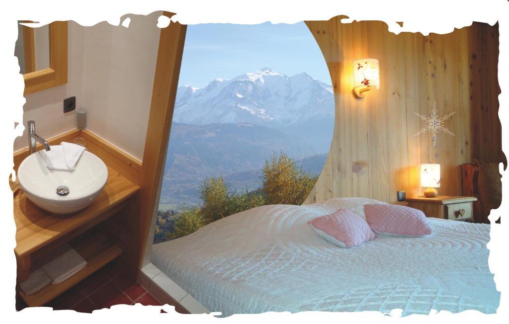 살랑쉬 La Joubarbe Au Balcon Du Mont-Blanc 빌라 객실 사진