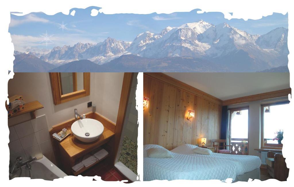 살랑쉬 La Joubarbe Au Balcon Du Mont-Blanc 빌라 객실 사진